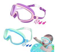 Goggles de natación genéricos, anti-Fog UV Protection Eyewear, No-Leak Kids Swim Goggles for Diving, Snorkeling, Pool, Beach, Summer, Youth, Girls, and Boys, 6,5 x 2,56 pulgadas