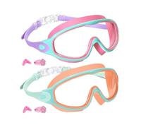 Goggles for Swimming, Wide View Swim Goggles for Kids, PC UV Protection Eyewear, No Leaking Design, Youth, Toddler, Children, Pool Diving, Beach, Summer Water Activities, Comfortable Fit, 16.5x6.5cm