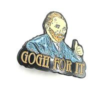 Gogh For It Van Gogh - Pin de esmalte de metal para motivación
