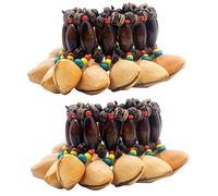 GOGHOST 2 pulseras de sonajero de semillas de cacao instrumentos africanos (Chacha)