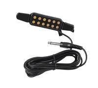 GOGHOST Pastilla de guitarra con clip para cuerda de acero (no para clásica) pastillas de guitarra acústica para amplificador transductor eléctrico de 38 a 42 pulgadas, longitud del cable de 10 pies
