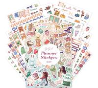 GoGirl Paquete de calcomanías económicas, más de 850 calcomanías estéticas pequeñas para planificador, diario y calendario, vacaciones, calcomanías de temporada, citas inspiradoras, tareas pendientes,