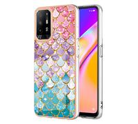 GOGME Coque pour OPPO A94 5G, Protection en TPU Silicone Premium Souple antichoc Fine Housse, Motif élégant Brillant Dur PC Etui Antichoc Skin Coque, Colorido
