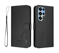 GOGME Diseño Panda Funda Billetera de Cuero para Oukitel C68 con Ranuras, Bloqueo RFID, Soporte Multiángulo & Protección Completa - Negro