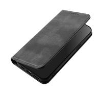 GOGME Funda Carcasa para ZTE Blade V80 MAX, Funda Cuero con Ranuras Tarjetas & Soporte - Cobertura Total Cierre Magnético - Negro