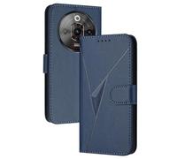 GOGME Funda con Cierre Magnético para ZTE Nubia Focus Pro - Carcasa Función Billetera, Soporte Multiángulo y Protección Completa - Azul