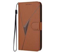GOGME Funda con Cierre Magnético para ZTE Nubia Red Magic 10 Pro/Magic 10 Pro+ - Carcasa Función Billetera, Soporte Multiángulo y Protección Completa - Marrón