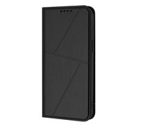 GOGME Funda de Cuero para Oukitel C62 / C62 Pro con Cierre Magnético - Carcasa Antigolpes, Anti-Huellas con Portatarjetas & Soporte - Negro