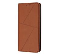GOGME Funda de Cuero para ZTE Nubia Red Magic 10 Pro/Magic 10 Pro+ con Cierre Magnético - Carcasa Antigolpes, Anti-Huellas con Portatarjetas & Soporte - Marrón