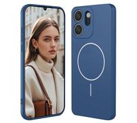 GOGME Funda De Silicona Líquida para OPPO Reno 14F 5G/4G | Reno 14 FS 5G/4G con Carcasa Suave Y Shockproof Cover, Slim Case, Compatible con MagSafe - Azul
