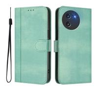 GOGME Funda para DOOGEE Note 59 / Note 59 Pro - Carcasa Elegante De Cuero TPU con Monedero, Cierre Magnético, Protección 360°, Verde Claro