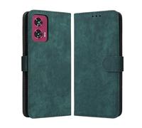 GOGME Funda para Motorola Edge 50 Fusion 5G, Carcasa Billetera de Cuero con Ranuras para Tarjetas, Case Antigolpes y Protección RFID - Verde