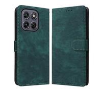 GOGME Funda para Motorola Moto G77, Carcasa Billetera de Cuero con Ranuras para Tarjetas, Case Antigolpes y Protección RFID - Verde