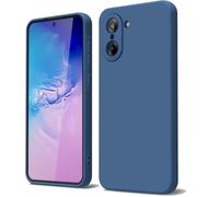 GOGME Funda para Oneplus Nord CE5 Capa con Forro de Microfibra Antiarañazos Líquida Silicona Carcasa Antigolpes Protector Móvil Case Cover, Azul