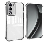 GOGME Funda para OPPO A5 4G / 5G Esquinas Reforzadas con Protector Cámara Carcasa/TPU Anti - Arañazos Antigolpes Suave Clara Design - Plata