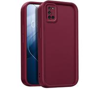 GOGME Funda para OPPO A52 / A72 / A92, Funda Protectora Completa de Silicona TPU Suave, Carcasa Antipolvo Prueba de Choques - Vino Rojo