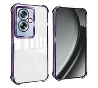 GOGME Funda para OPPO A79 5G Esquinas Reforzadas con Protector Cámara Carcasa/TPU Anti - Arañazos Antigolpes Suave Clara Design - Morado