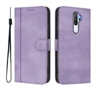 GOGME Funda para OPPO A9 2020 / A5 2020 - Carcasa Elegante De Cuero TPU con Monedero, Cierre Magnético, Protección 360°, Morado