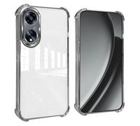 GOGME Funda para OPPO A98 5G Esquinas Reforzadas con Protector Cámara Carcasa/TPU Anti - Arañazos Antigolpes Suave Clara Design - Plata