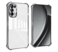 GOGME Funda para OPPO Find X3 Lite Esquinas Reforzadas con Protector Cámara Carcasa/TPU Anti - Arañazos Antigolpes Suave Clara Design - Plata