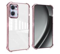 GOGME Funda para OPPO Find X5 Lite Esquinas Reforzadas con Protector Cámara Carcasa/TPU Anti - Arañazos Antigolpes Suave Clara Design - Rojo