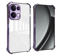 GOGME Funda para OPPO Reno 13 Pro (Reno13 Pro) 5G Esquinas Reforzadas con Protector Cámara Carcasa/TPU Anti - Arañazos Antigolpes Suave Clara Design - Morado