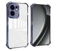 GOGME Funda para OPPO Reno 13F /Reno 13FS Esquinas Reforzadas con Protector Cámara Carcasa/TPU Anti - Arañazos Antigolpes Suave Clara Design - Azul