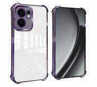 GOGME Funda para OPPO Reno 13F /Reno 13FS Esquinas Reforzadas con Protector Cámara Carcasa/TPU Anti - Arañazos Antigolpes Suave Clara Design - Morado