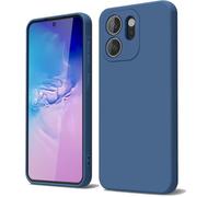 GOGME Funda para OPPO Reno 14F 5G/4G | Reno 14 FS 5G/4G Capa con Forro de Microfibra Antiarañazos Líquida Silicona Carcasa Antigolpes Protector Móvil Case Cover, Azul