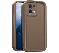 GOGME Funda para OPPO Reno 8 5G (Reno8 5G), Funda Protectora Completa de Silicona TPU Suave, Carcasa Antipolvo Prueba de Choques - Marrón