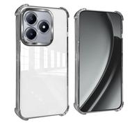 GOGME Funda para Realme C63 / C61 / Realme Note 60 Esquinas Reforzadas con Protector Cámara Carcasa/TPU Anti - Arañazos Antigolpes Suave Clara Design - Plata