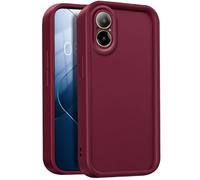 GOGME Funda para Realme C67 4G, Funda Protectora Completa de Silicona TPU Suave, Carcasa Antipolvo Prueba de Choques - Vino Rojo