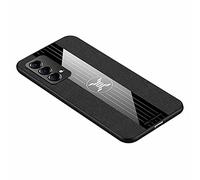 GOGME Funda para realme GT Master Edition Funda, [Estilismo de Tela de Lona Tejida] Carcasa con Marco de Silicona Suave TPU + PC Back Protección contra Caídas Case Cover. Negro
