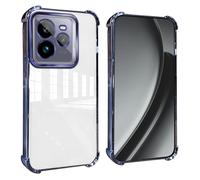 GOGME Funda para Realme GT7 Pro/GT 7 Pro Esquinas Reforzadas con Protector Cámara Carcasa/TPU Anti - Arañazos Antigolpes Suave Clara Design - Azul