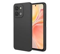 GOGME Funda para Realme P3 Lite Capa con Forro de Microfibra Antiarañazos Líquida Silicona Carcasa Antigolpes Protector Móvil Case Cover, Negro