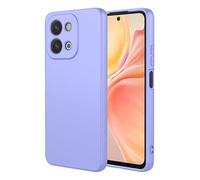 GOGME Funda para Realme P3 Lite Capa con Forro de Microfibra Antiarañazos Líquida Silicona Carcasa Antigolpes Protector Móvil Case Cover, Morado