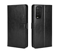 GOGME Funda para TCL 205 con Billetera, Premium Leather PU/TPU Libro Piel de Cuero Flip Carcasa Case Cover con Ranuras para Billetera y Tarjetas, Negro