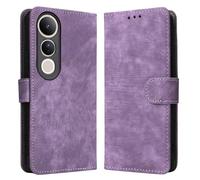 GOGME Funda para Vivo V50 Lite 5G / 4G, Carcasa Billetera de Cuero con Ranuras para Tarjetas, Case Antigolpes y Protección RFID - Marrón