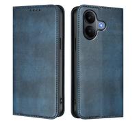 GOGME Funda para Vivo V60 Lite 5G, Carcasa Cartera de Cuero con Protección RFID, Funda Flip con Soporte y Ranuras para Tarjetas - Azul