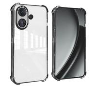 GOGME Funda para Vivo V60 Lite 5G Esquinas Reforzadas con Protector Cámara Carcasa/TPU Anti - Arañazos Antigolpes Suave Clara Design - Negro