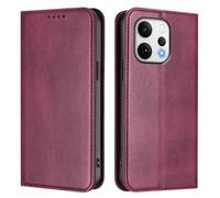 GOGME Funda para Vivo V70 5G, Carcasa Cartera de Cuero con Protección RFID, Funda Flip con Soporte y Ranuras para Tarjetas - Rojo