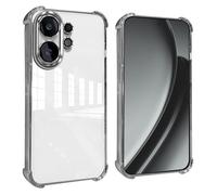 GOGME Funda para Vivo X200 FE Esquinas Reforzadas con Protector Cámara Carcasa/TPU Anti - Arañazos Antigolpes Suave Clara Design - Plata