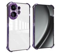 GOGME Funda para Vivo X200 FE Esquinas Reforzadas con Protector Cámara Carcasa/TPU Anti - Arañazos Antigolpes Suave Clara Design - Morado