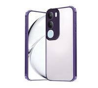 GOGME Funda para Vivo Y19s, Carcasa con Marco Antideslizante Mate y Espalda Transparente, Funda Protectora Delgada Antigolpes y Antirrayaduras - Púrpura