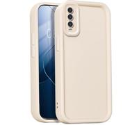 GOGME Funda para Vivo Y20 / Y20S / Y11S / Y12s, Funda Protectora Completa de Silicona TPU Suave, Carcasa Antipolvo Prueba de Choques - Blanco