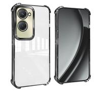 GOGME Funda para Vivo Y28s 5G Esquinas Reforzadas con Protector Cámara Carcasa/TPU Anti - Arañazos Antigolpes Suave Clara Design - Negro