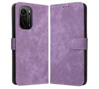 GOGME Funda para Xiaomi Poco F3 / Mi 11i 5G, Carcasa Billetera de Cuero con Ranuras para Tarjetas, Case Antigolpes y Protección RFID - Marrón