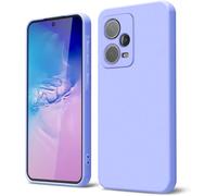 GOGME Funda para Xiaomi Redmi Note 12 Pro+ Plus 5G Capa con Forro de Microfibra Antiarañazos Líquida Silicona Carcasa Antigolpes Protector Móvil Case Cover, Morado