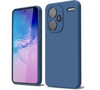 GOGME Funda para Xiaomi Redmi Note 13 Pro+ Plus 5G Capa con Forro de Microfibra Antiarañazos Líquida Silicona Carcasa Antigolpes Protector Móvil Case Cover, Azul