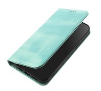 GOGME Funda para ZTE Blade V80 Design/V80 Vita/Nubia V80 Design, Carcasa Cartera de Cuero con Protección RFID, Funda Flip con Soporte y Ranuras para Tarjetas - Verde Claro